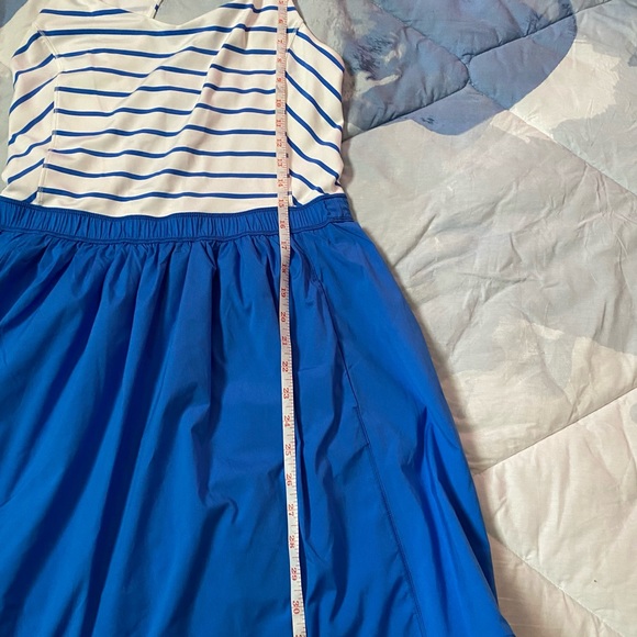 RARE Lululemon club dress deauville stripe pipe dream blue/white - Picture 9 of 15
